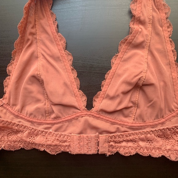 Intimately Free People Boho Peach/Bright Copper Galloon Unpadded Bralette Size S - Picture 4 of 5